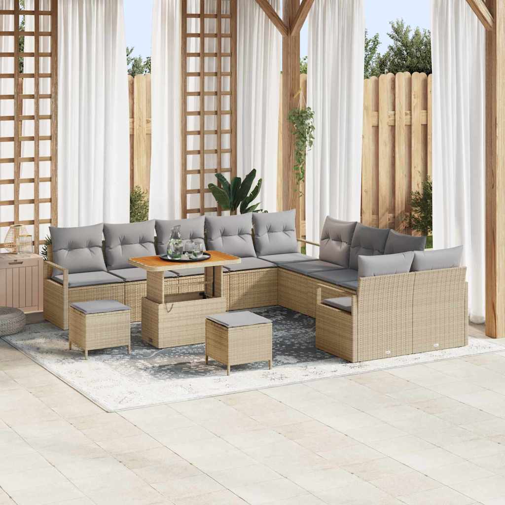 Tuin Sofa Set Met Kussen Met Opslag 13 Pcs