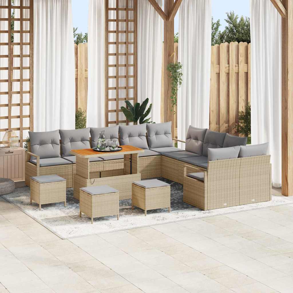 Tuin Sofa Set Met Kussen Met Opslag 13 Pcs