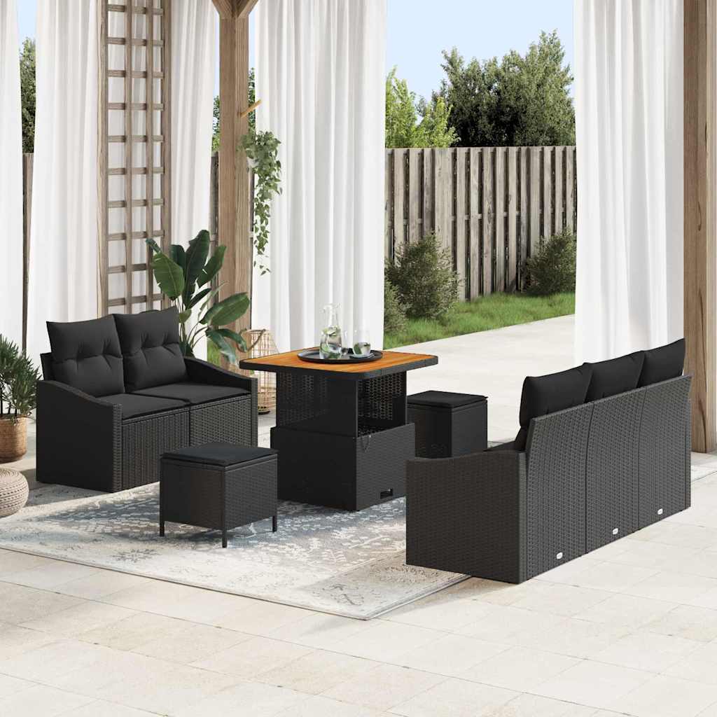 Tuin Sofa Set Met Kussen Met Opslag 8 Pcs