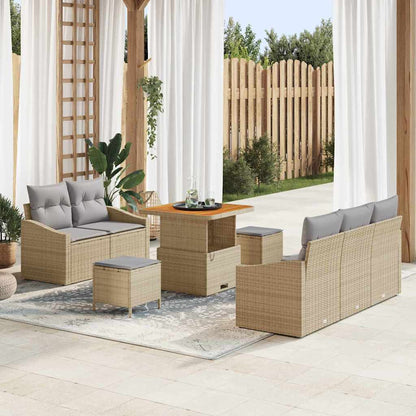 Tuin Sofa Set Met Kussen Met Opslag 8 Pcs