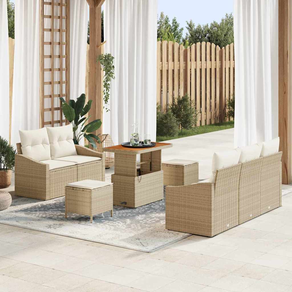 Tuin Sofa Set Met Kussen Met Opslag 8 Pcs