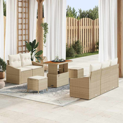 Tuin Sofa Set Met Kussen Met Opslag 8 Pcs