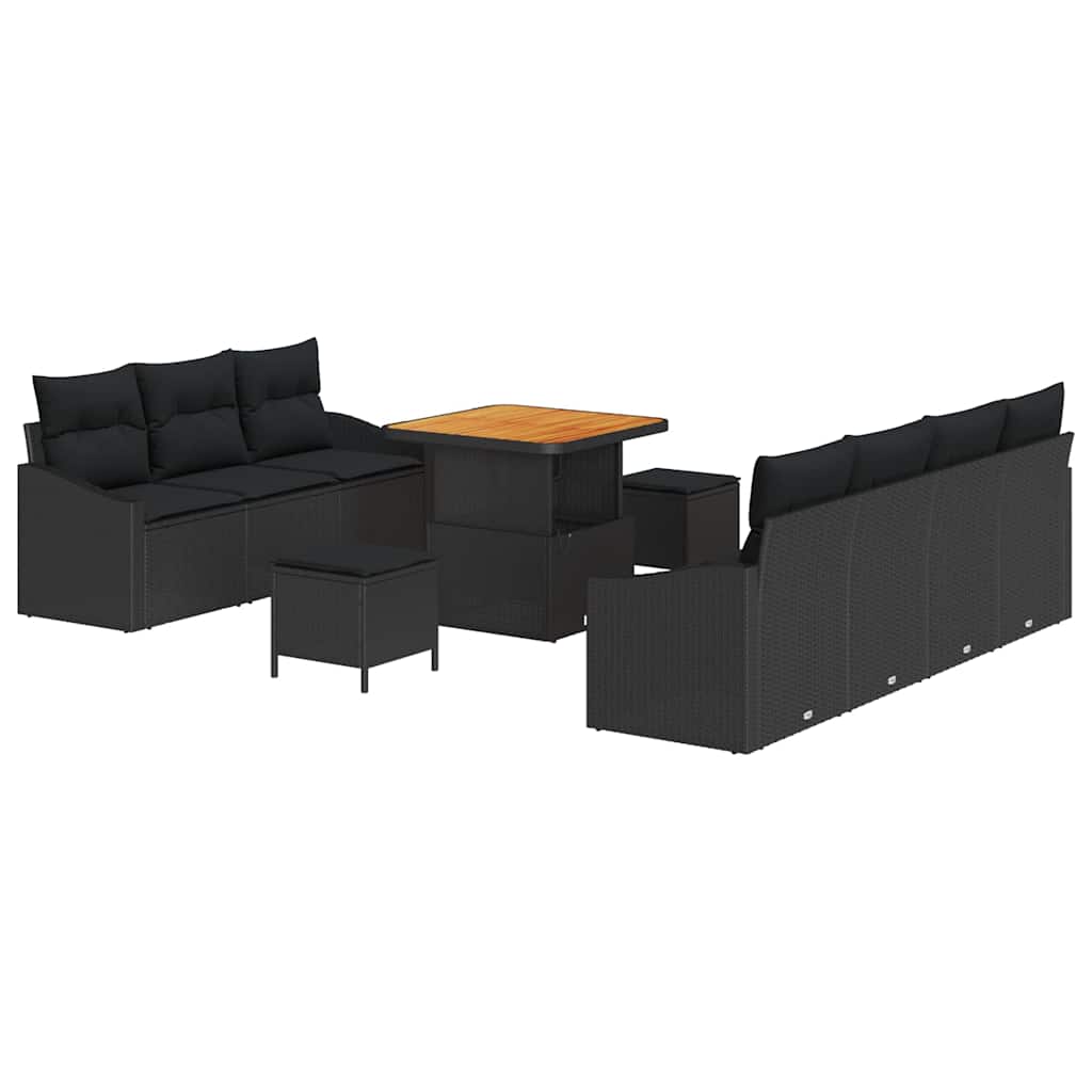 Tuin Sofa Set Met Kussen Met Opslag 10 Pcs