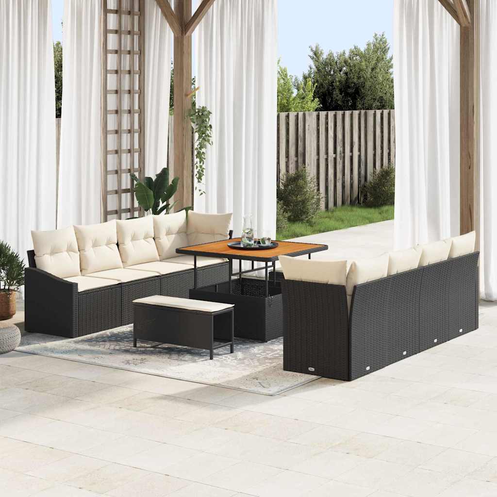 Tuin Sofa Set Met Kussen Met Opslag 11 Pcs