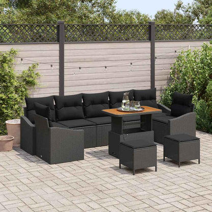 Tuinbankenset Met Kussen Met Opslag 10 Pcs Poly Riet