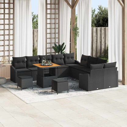 Tuinbankenset Met Kussen Met Opslag 13 Pcs Poly Riet