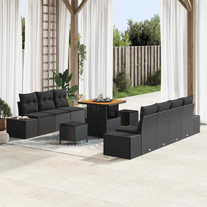 Tuinbankenset Met Kussen Met Opslag 10 Pcs Poly Riet