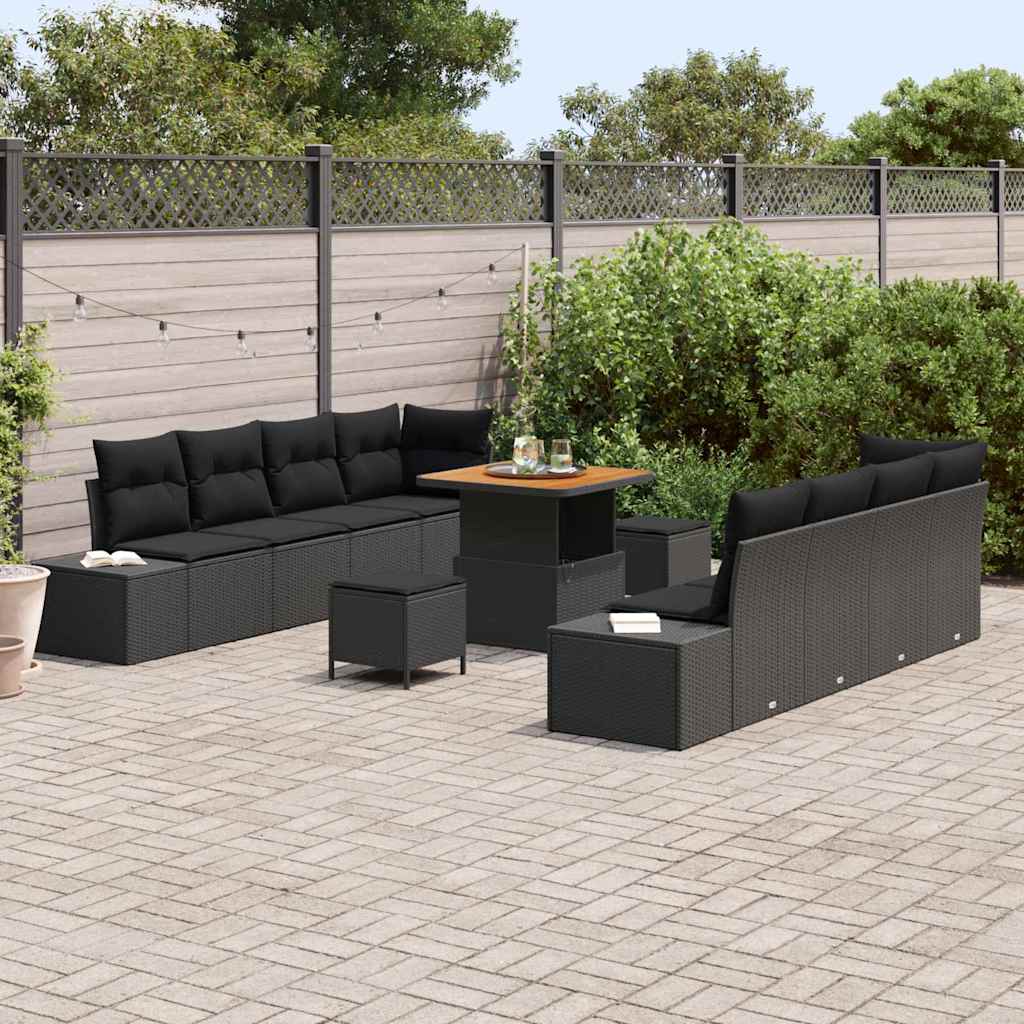 Tuinbankenset Met Kussen Met Opslag 11 Pcs Poly Riet