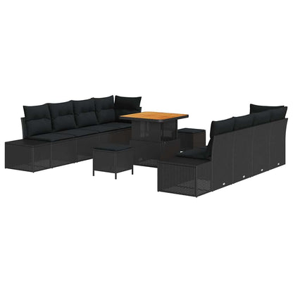 Tuinbankenset Met Kussen Met Opslag 11 Pcs Poly Riet