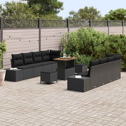 Tuinbankenset Met Kussen 90 X 55 X 71 Cm Poly Riet