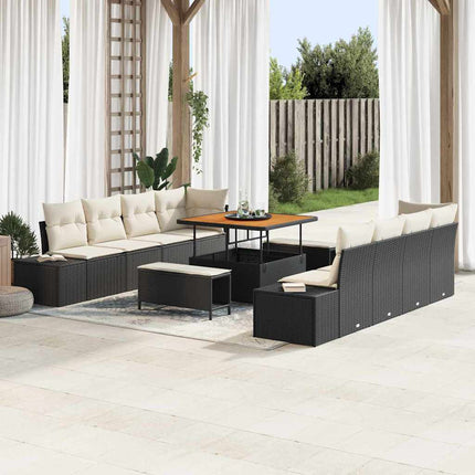 Tuinbankenset Met Kussen 100 X 100 X 71 Cm Poly Riet