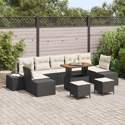 Tuinbankenset Met Kussen Met Opslag 10 Pcs Poly Riet