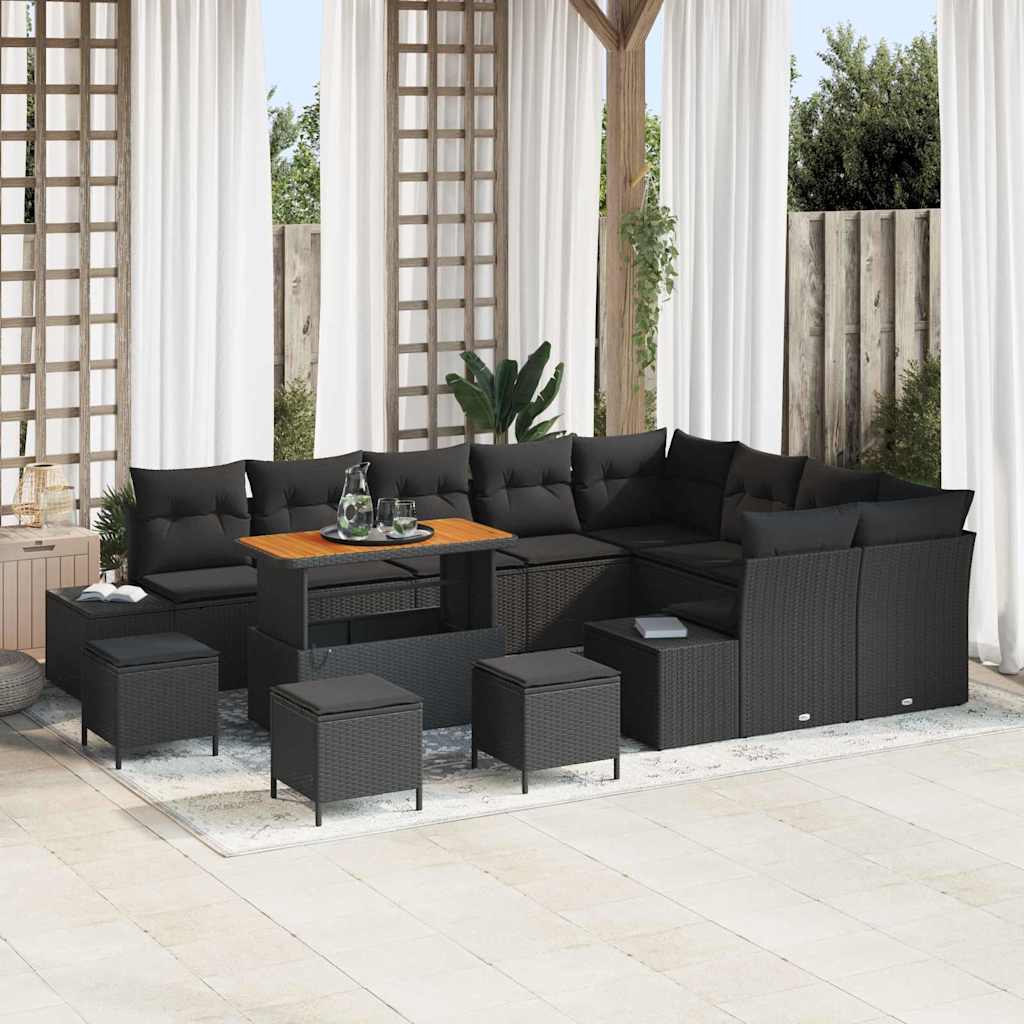 Tuinbankenset Met Kussen Met Opslag 12 Pcs Poly Riet