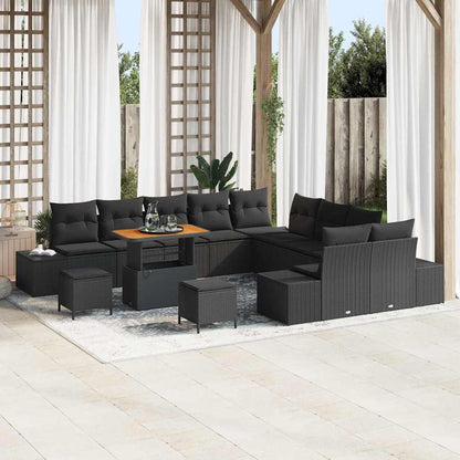 Tuinbankenset Met Kussen Met Opslag 14 Pcs Poly Riet
