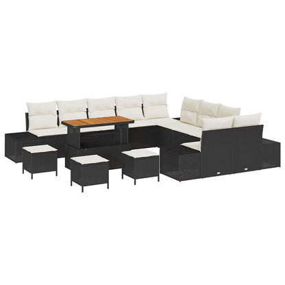 Tuinbankenset Met Kussen Met Opslag 14 Pcs Poly Riet