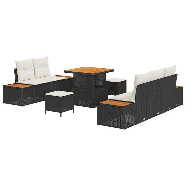 Tuin Sofa Set Met Kussen Met Opslag 8 Pcs En Crème