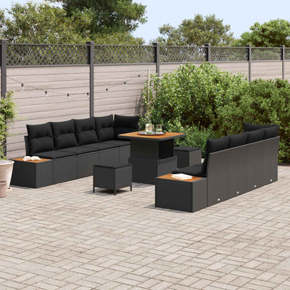 Tuinbankenset Met Kussen Met Opslag 11 Pcs Poly Riet