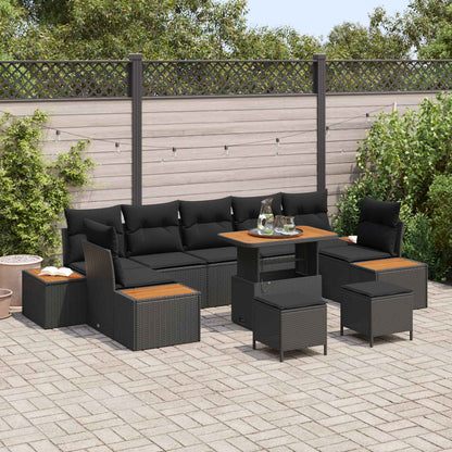 Tuinbankenset Met Kussen Met Opslag 10 Pcs Poly Riet