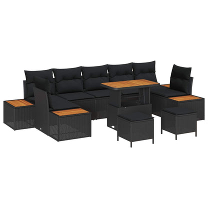 Tuinbankenset Met Kussen Met Opslag 10 Pcs Poly Riet