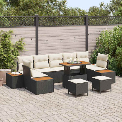 Tuinbankenset Met Kussen Met Opslag 10 Pcs Poly Riet