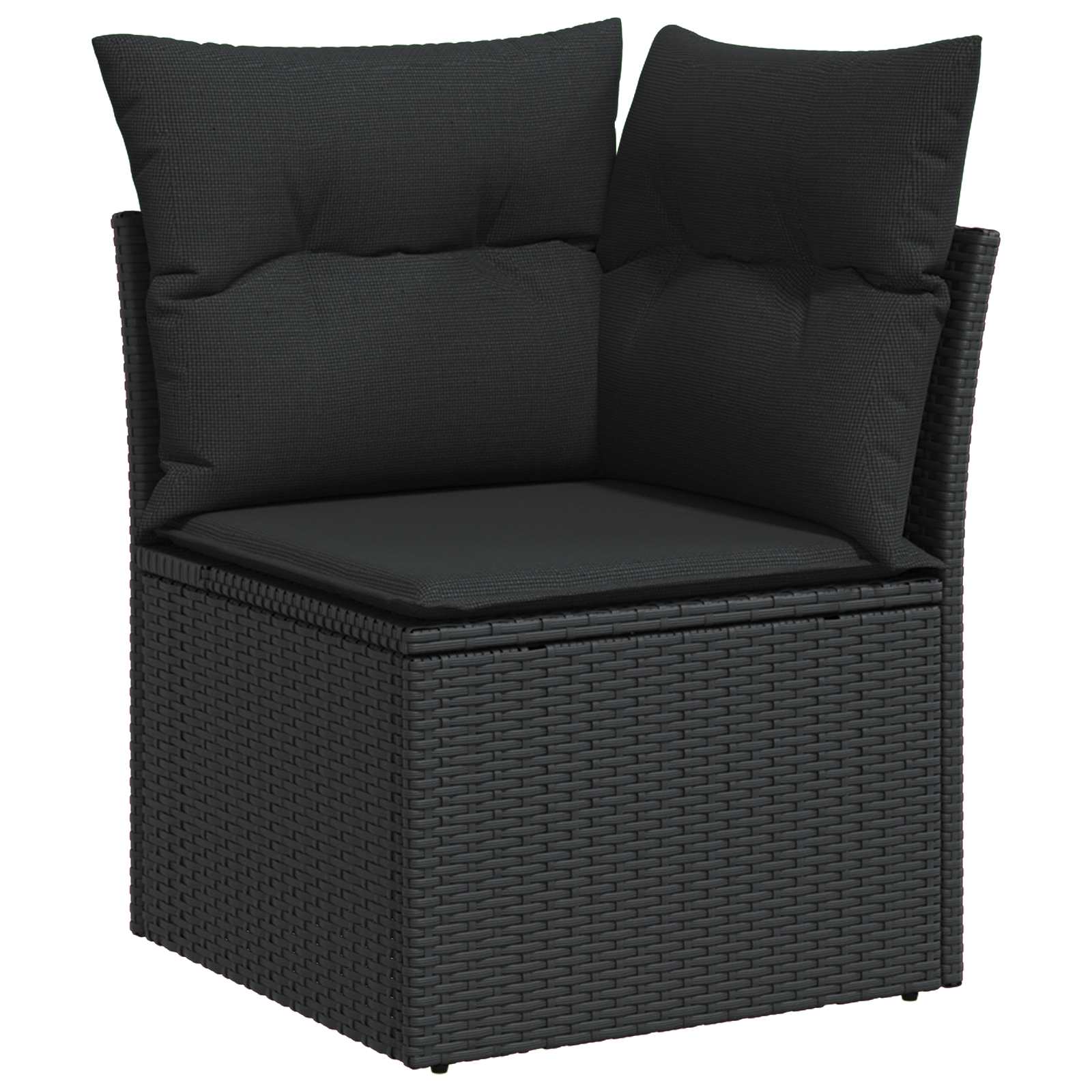 Tuinbankenset Met Kussen Met Opslag 8 Pcs Poly Riet