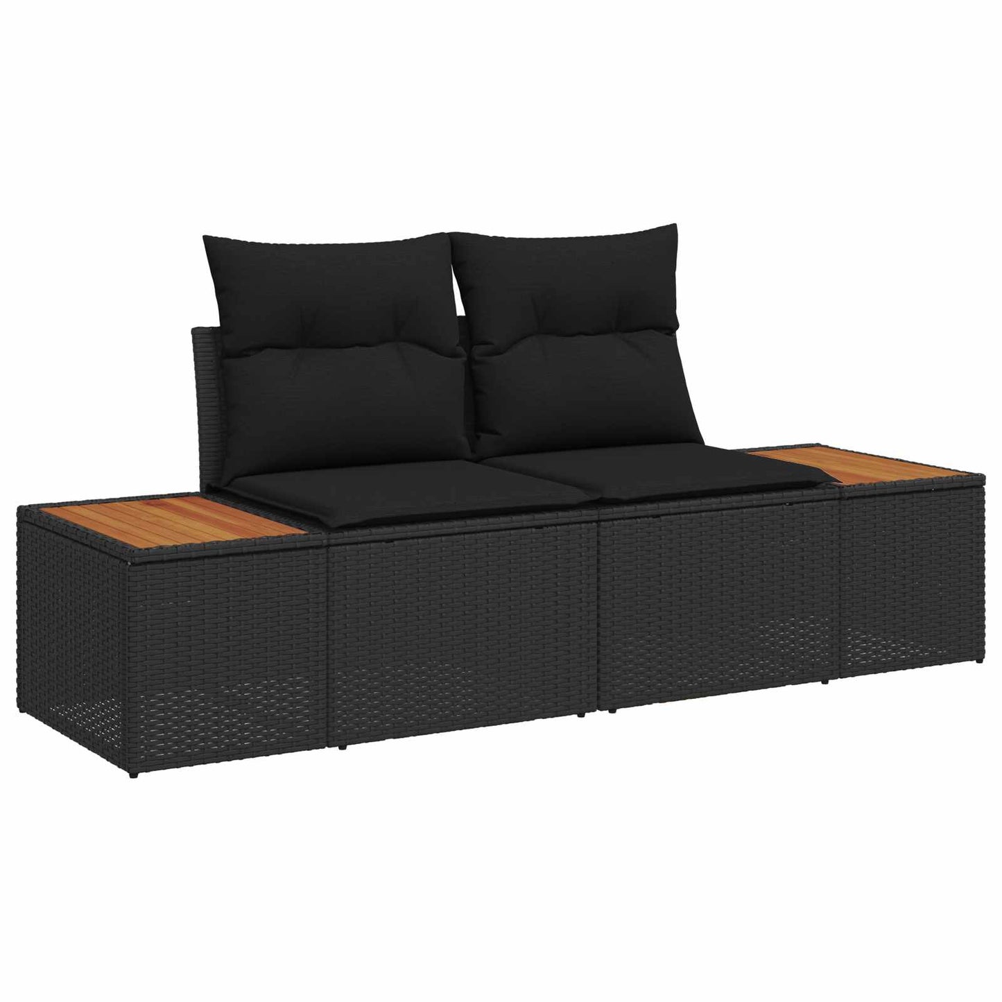 Tuinbankenset Met Kussen Met Opslag 9 Pcs Poly Riet
