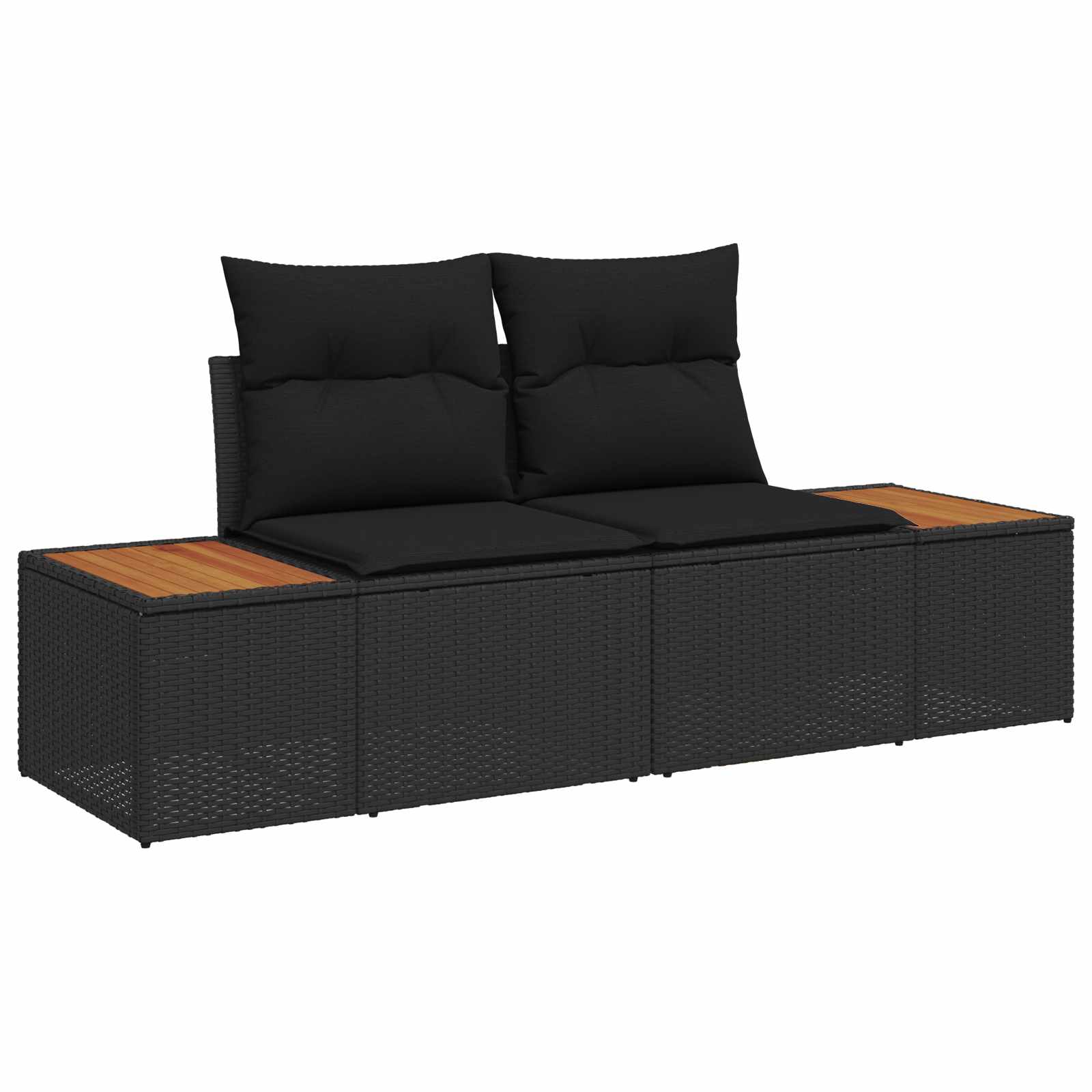Tuinbankenset Met Kussen Met Opslag 9 Pcs Poly Riet