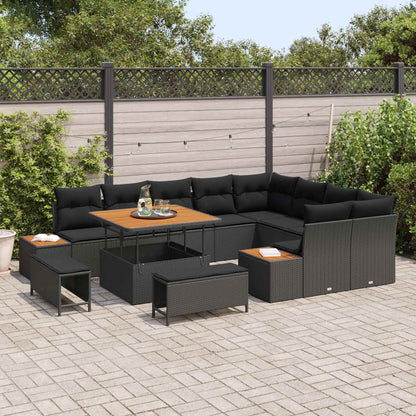 Tuinbankenset Met Kussen Met Opslag 12 Pcs Poly Riet