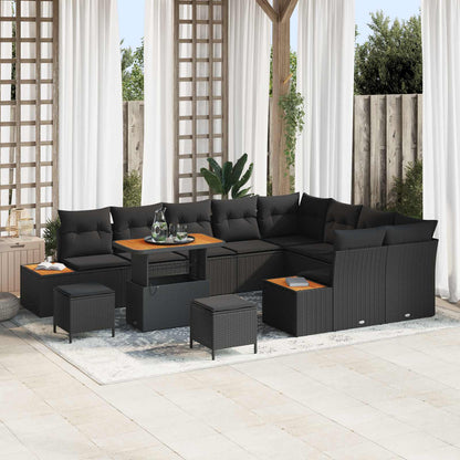 Tuinbankenset Met Kussen Met Opslag 12 Pcs Poly Riet