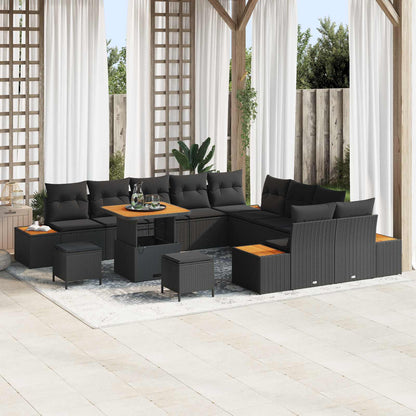 Tuinbankenset Met Kussen Met Opslag 13 Pcs Poly Riet