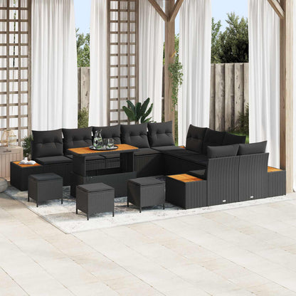 Tuinbankenset Met Kussen Met Opslag 13 Pcs Poly Riet