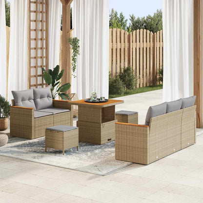 Tuinbankenset Met Kussen 10 Pcs Poly Rattan