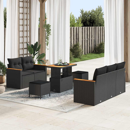 Tuinbankenset Met Kussen 10 Pcs Poly Rattan