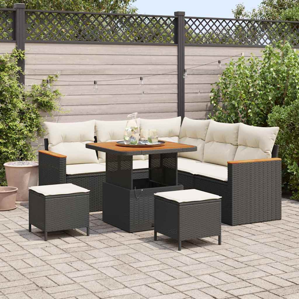 Tuin Sofa Set Met Kussen 8 Pcs Poly Riet