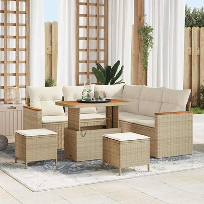 Tuin Sofa Set Met Kussen 8 Pcs Poly Riet