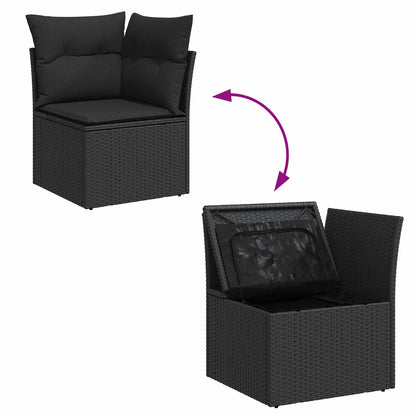 Tuin Sofa Set Met Kussen 9 Pcs Poly Riet