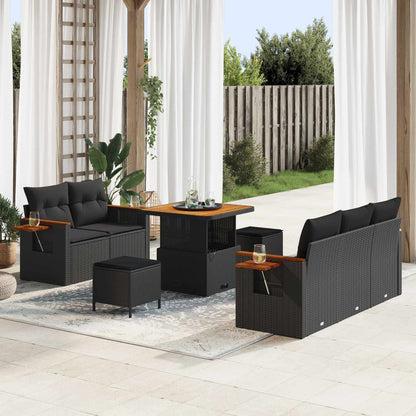 Tuinbankenset Met Kussen 10 Pcs Poly Rattan