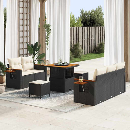 Tuinbankenset Met Kussen 10 Pcs Poly Rattan