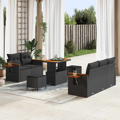 Tuinbankenset Met Kussen 10 Pcs Poly Rattan