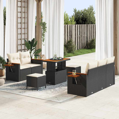 Tuinbankenset Met Kussen 10 Pcs Poly Rattan