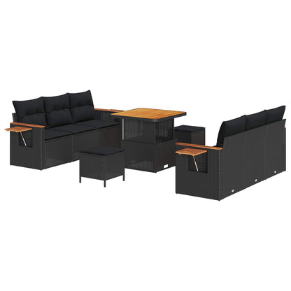 Tuinbankenset Met Kussen 11 Pcs Poly Rattan