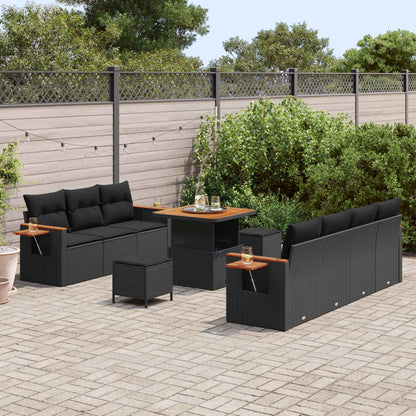 Tuinbankenset Met Kussen 13 Pcs Poly Rattan