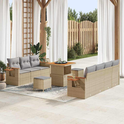 Tuinbankenset Met Kussen 13 Pcs Poly Rattan