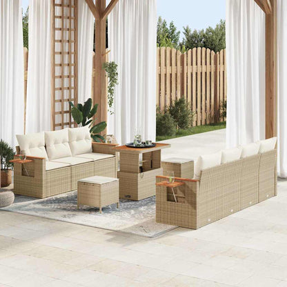 Tuinbankenset Met Kussen 13 Pcs Poly Rattan
