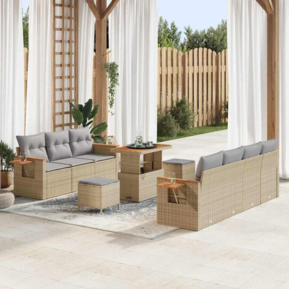 Tuinbankenset Met Kussen 13 Pcs Poly Rattan