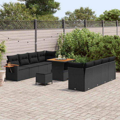Tuinbankenset Met Kussen 12 Pcs Poly Rattan