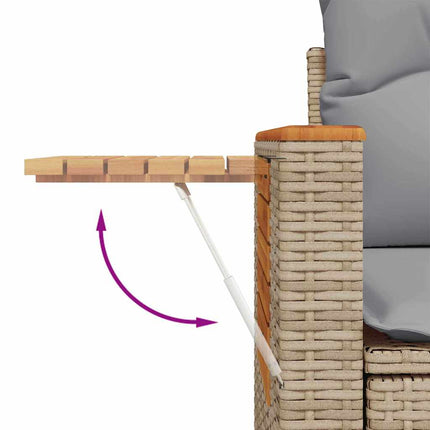 Tuinbankenset 12 Pcs En Licht Grijs Poly Rattan