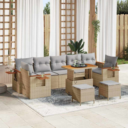 Tuinbankenset Met Kussen 13 Pcs Poly Rattan