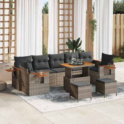 Tuinbankenset Met Kussen 13 Pcs Poly Rattan