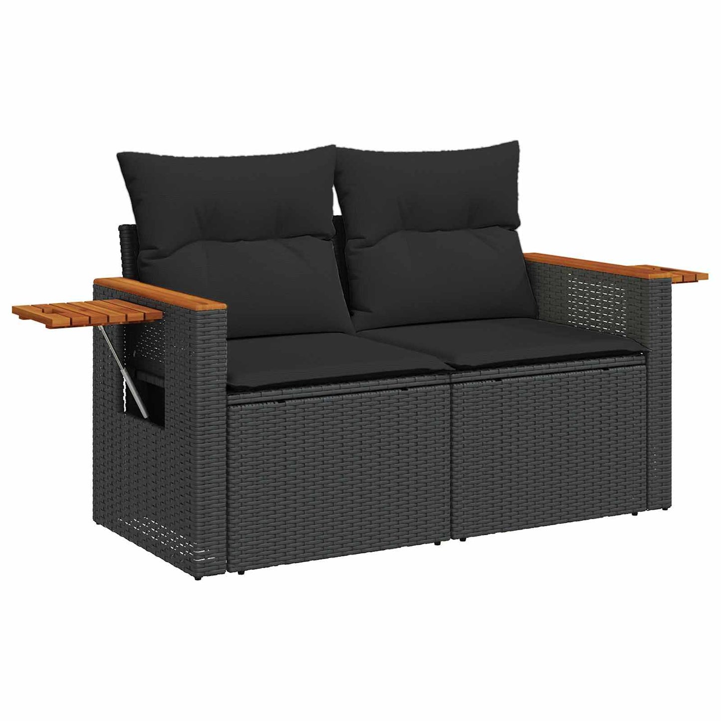 Tuinbankenset Met Kussen 11 Pcs Poly Rattan